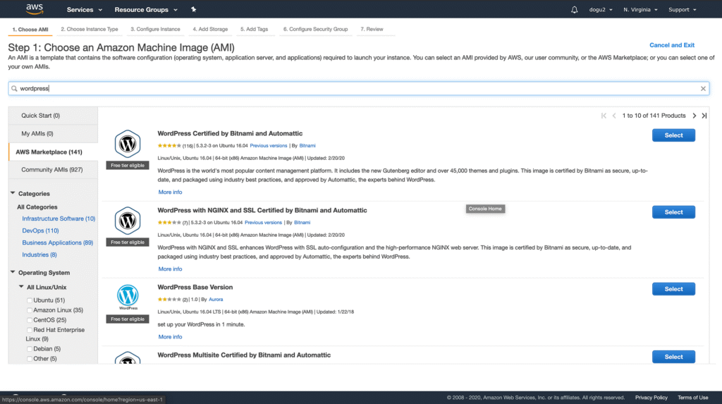 AWS EC2 Amazon Linux 2 setup